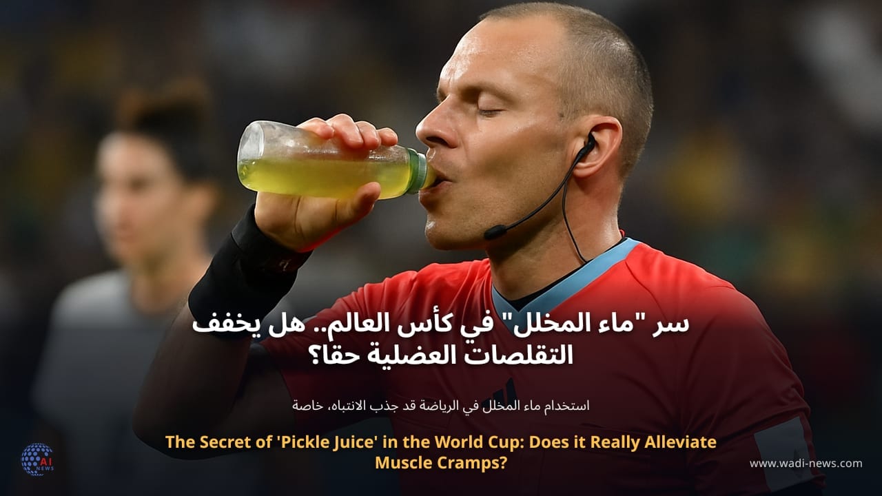 سر "ماء المخلل" في كأس العالم.. هل يخفف التقلصات العضلية حقا؟