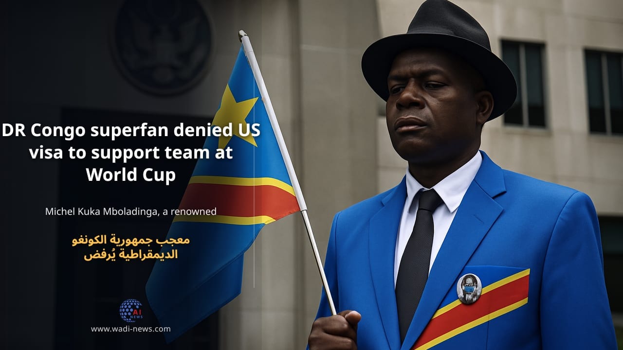 معجب جمهورية الكونغو الديمقراطية يُرفض تأشيرة الولايات المتحدة لدعم الفريق في كأس العالم