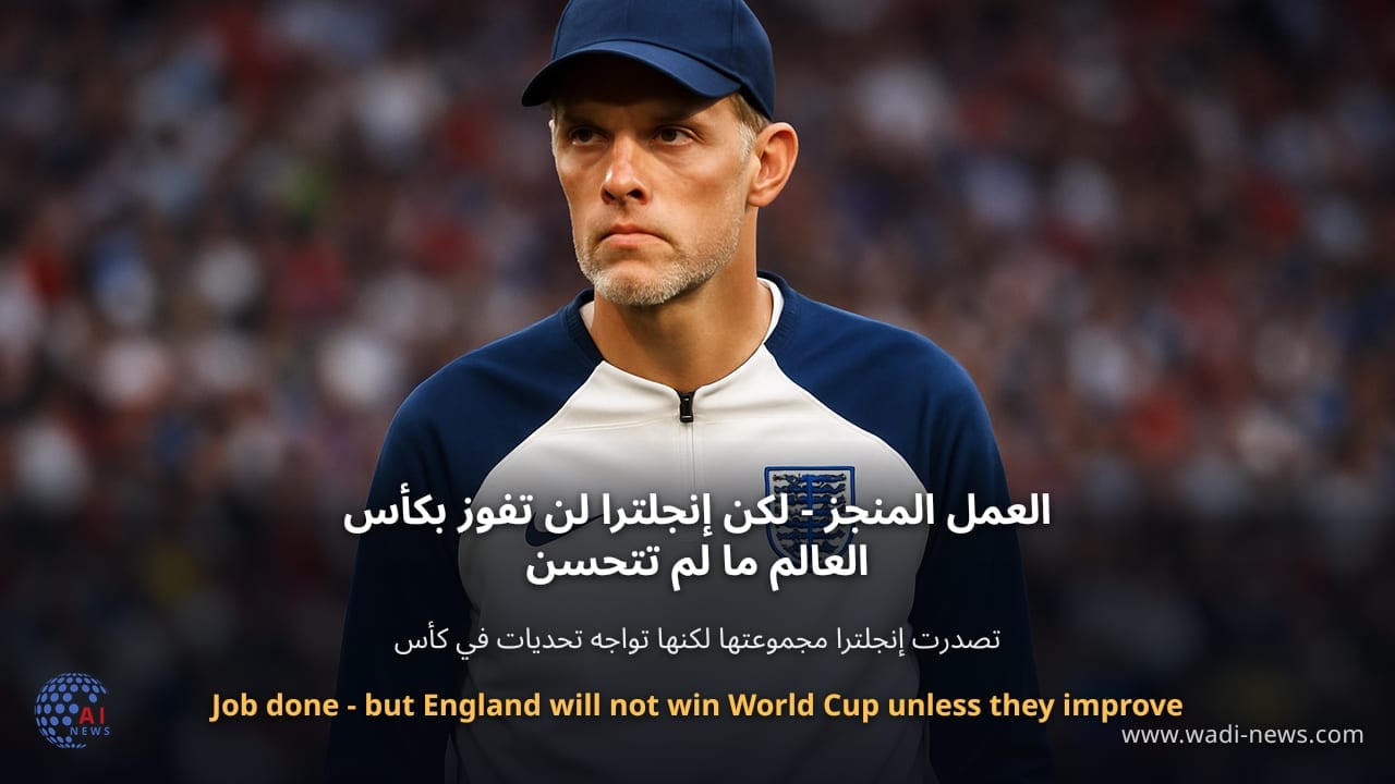 العمل المنجز - لكن إنجلترا لن تفوز بكأس العالم ما لم تتحسن