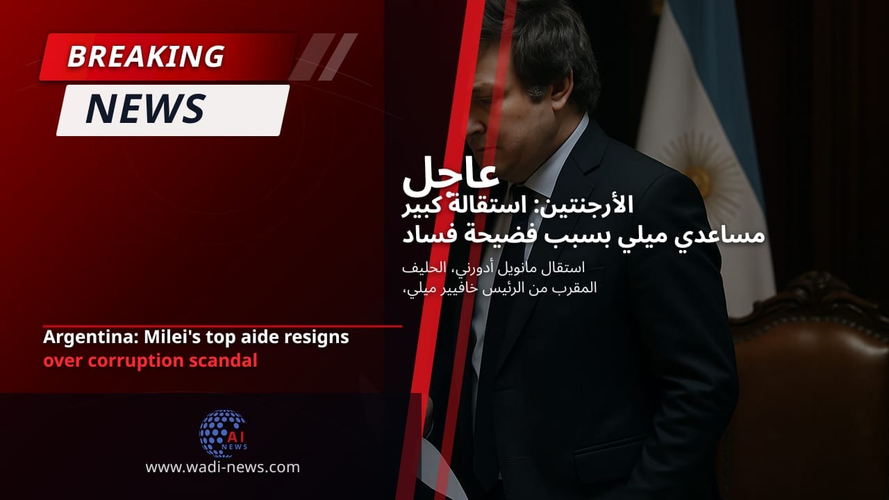 الأرجنتين: استقالة كبير مساعدي ميلي بسبب فضيحة فساد