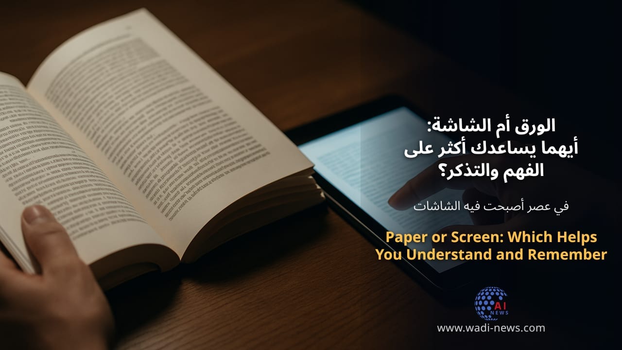 الورق أم الشاشة: أيهما يساعدك أكثر على الفهم والتذكر؟