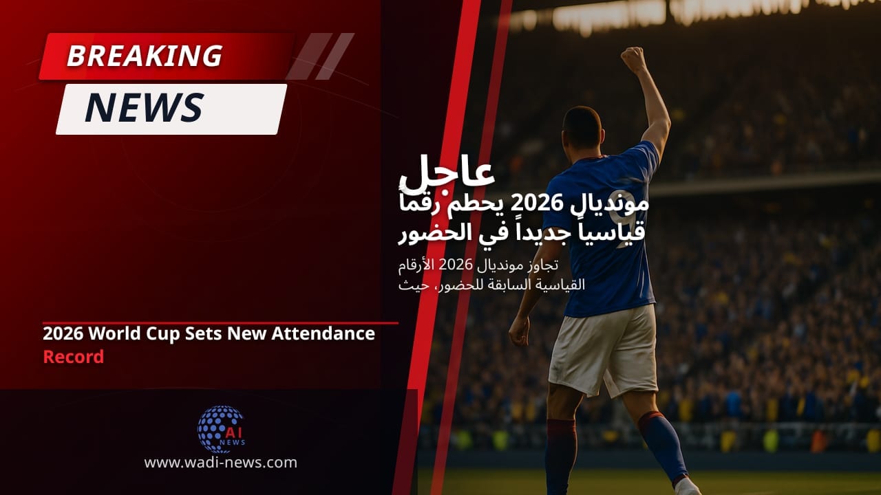 مونديال 2026 يحطم رقماً قياسياً جديداً في الحضور الجماهيري