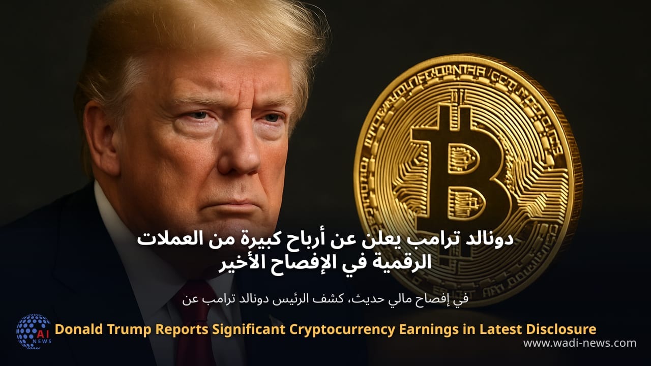دونالد ترامب يعلن عن أرباح كبيرة من العملات الرقمية في الإفصاح الأخير