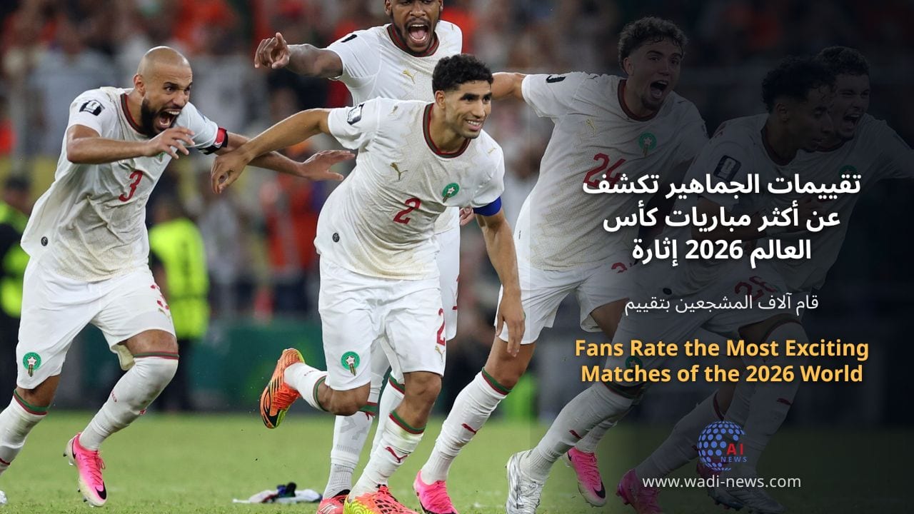 تقييمات الجماهير تكشف عن أكثر مباريات كأس العالم 2026 إثارة