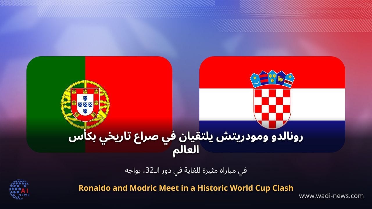 رونالدو ومودريتش يلتقيان في صراع تاريخي بكأس العالم