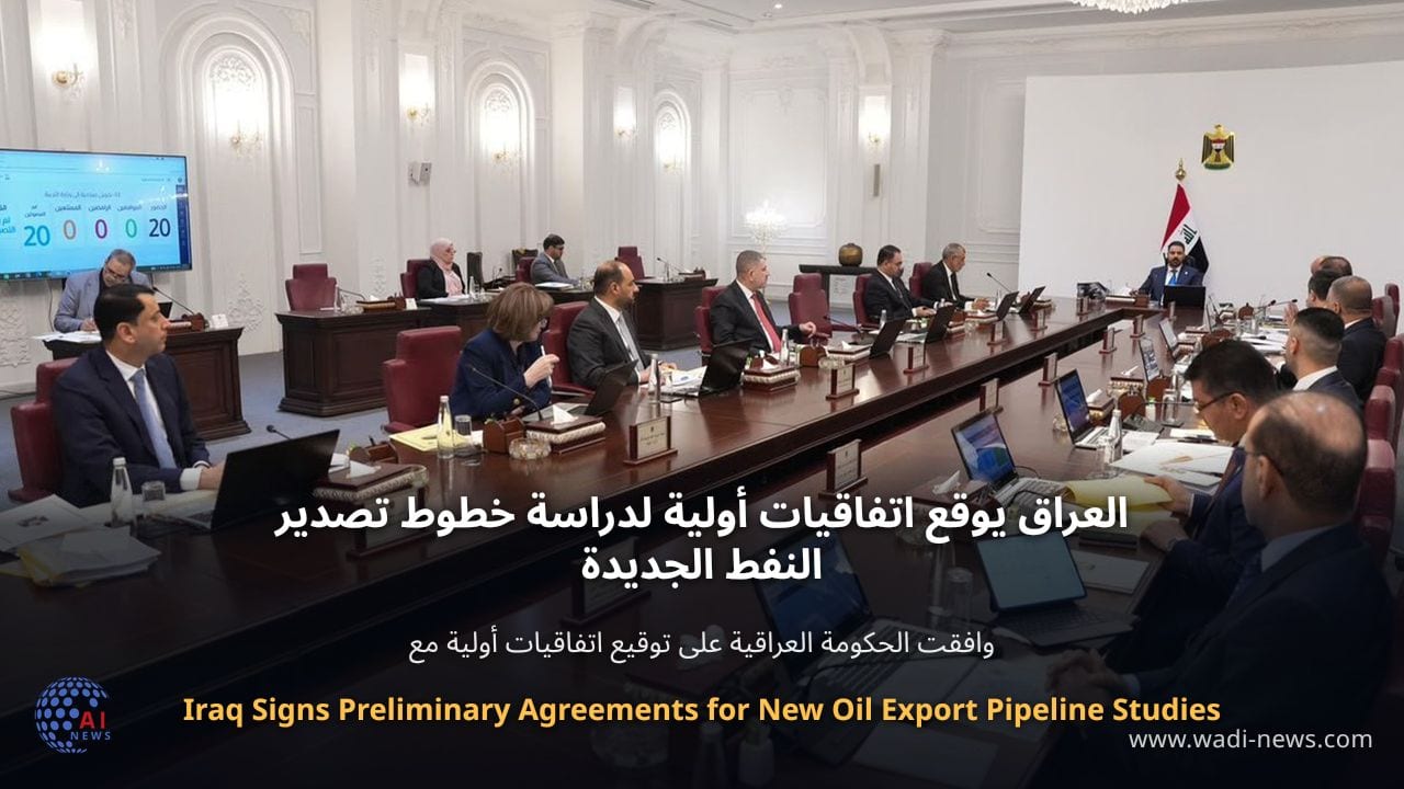 العراق يوقع اتفاقيات أولية لدراسة خطوط تصدير النفط الجديدة