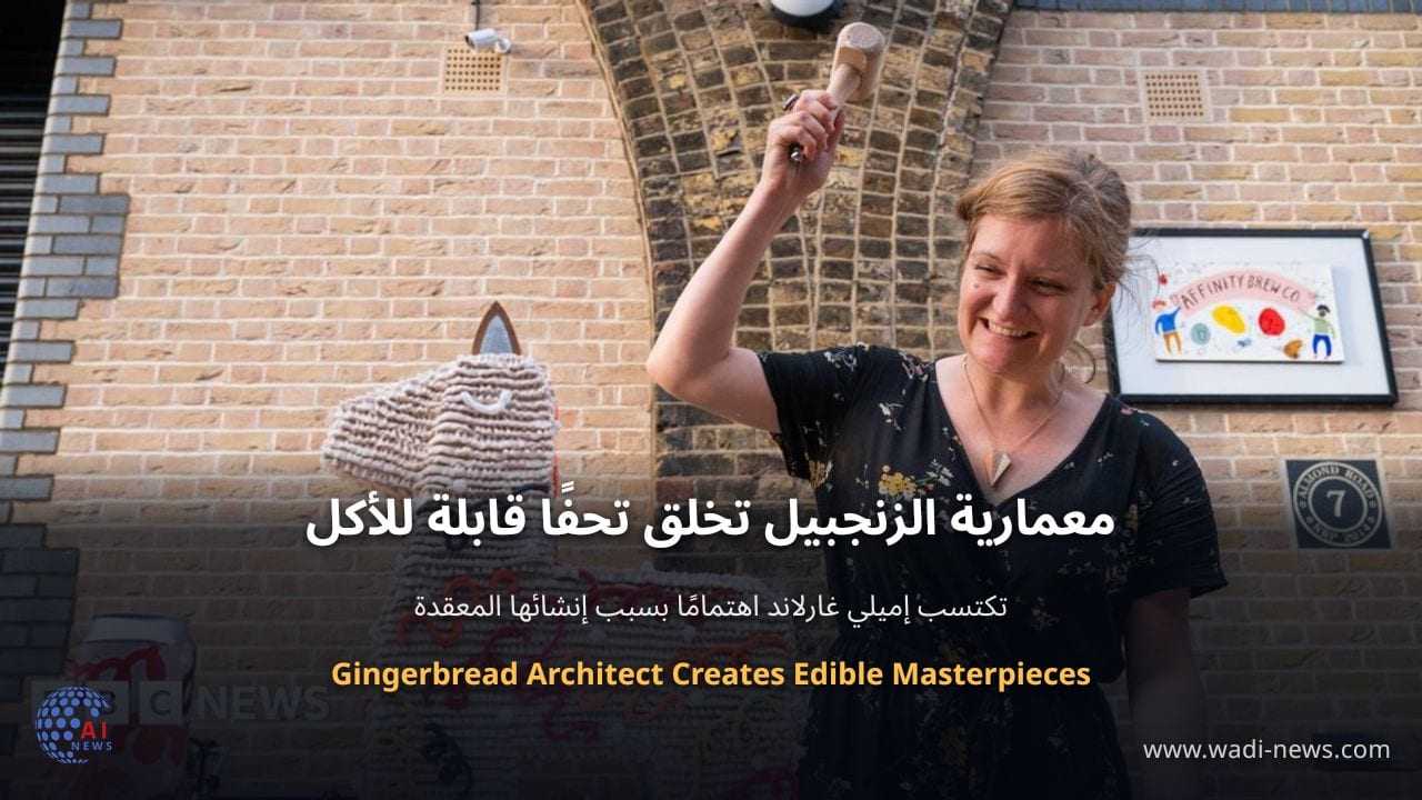 معمارية الزنجبيل تخلق تحفًا قابلة للأكل