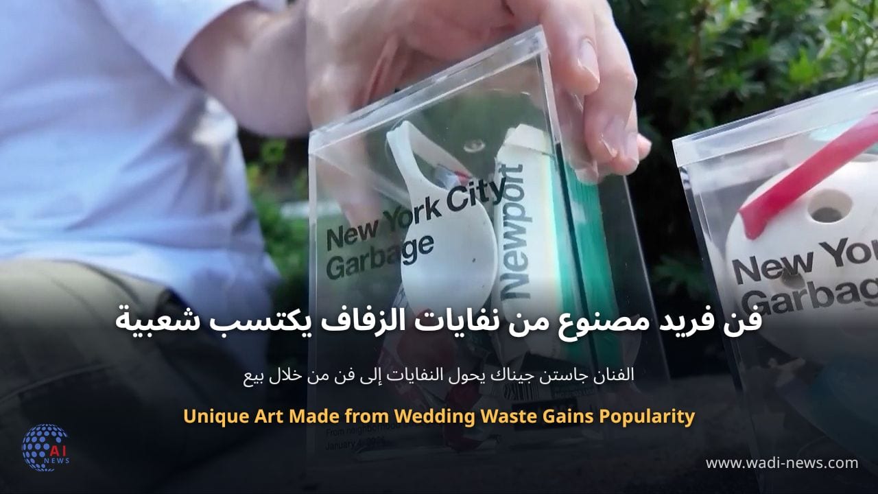 فن فريد مصنوع من نفايات الزفاف يكتسب شعبية