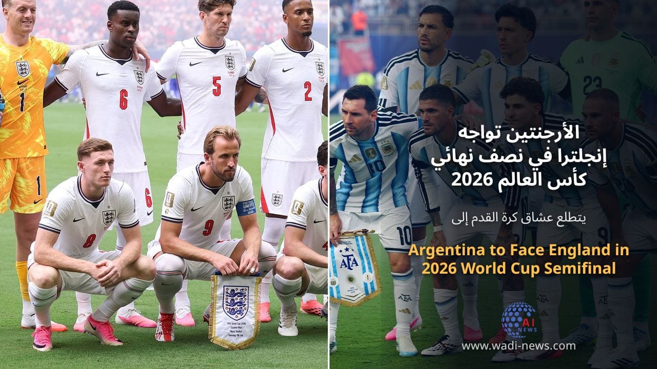 الأرجنتين تواجه إنجلترا في نصف نهائي كأس العالم 2026