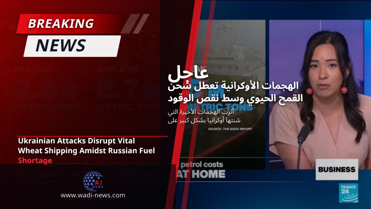 الهجمات الأوكرانية تعطل شحن القمح الحيوي وسط نقص الوقود الروسي