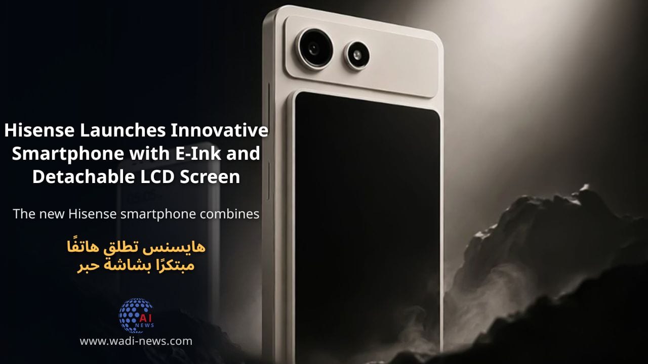 هايسنس تطلق هاتفًا مبتكرًا بشاشة حبر إلكتروني وشاشة LCD قابلة للفصل