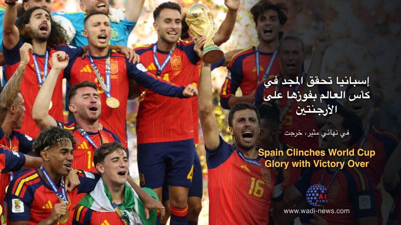 إسبانيا تحقق المجد في كأس العالم بفوزها على الأرجنتين