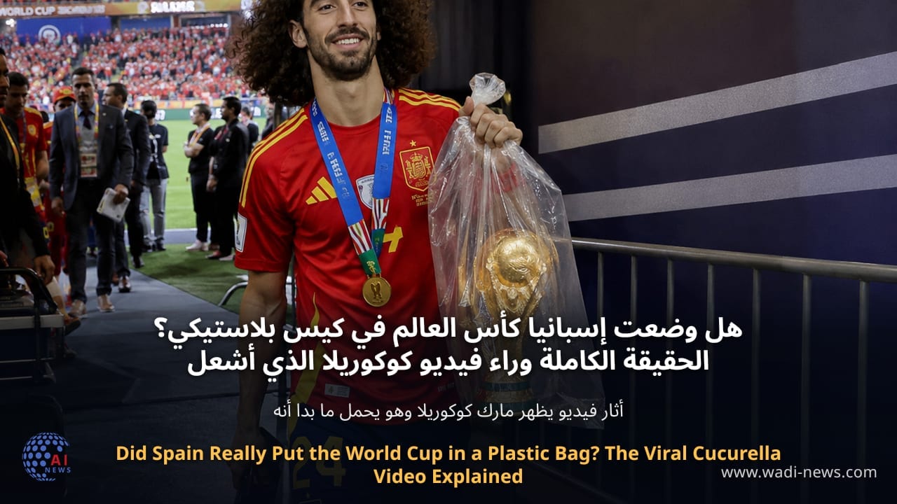 هل وضعت إسبانيا كأس العالم في كيس بلاستيكي؟ الحقيقة الكاملة وراء فيديو كوكوريلا الذي أشعل الإنترنت