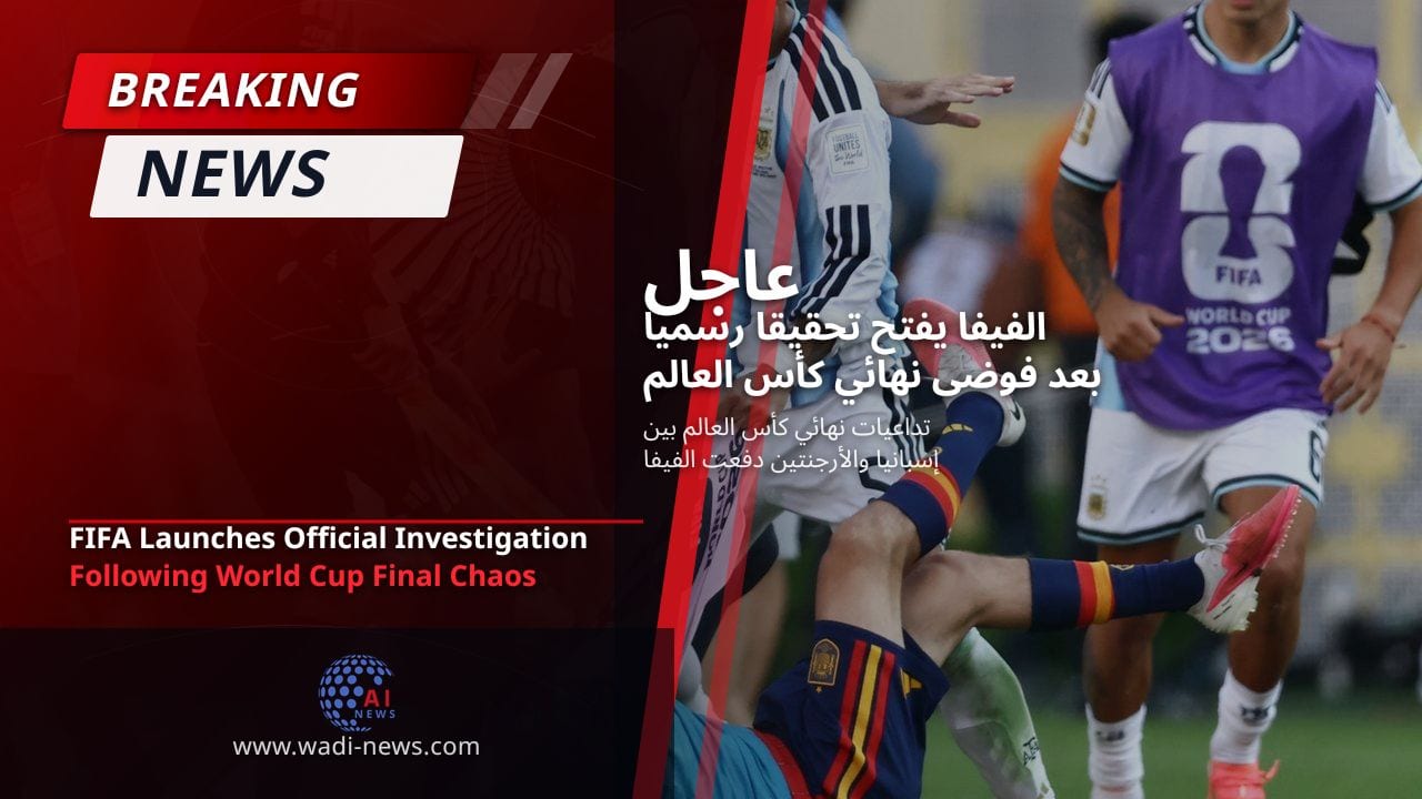 الفيفا يفتح تحقيقا رسميا بعد فوضى نهائي كأس العالم
