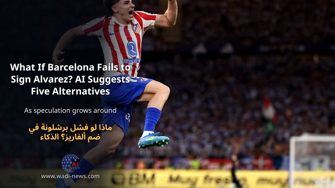 ماذا لو فشل برشلونة في ضم ألفاريز؟ الذكاء الاصطناعي يقترح خمسة بدائل