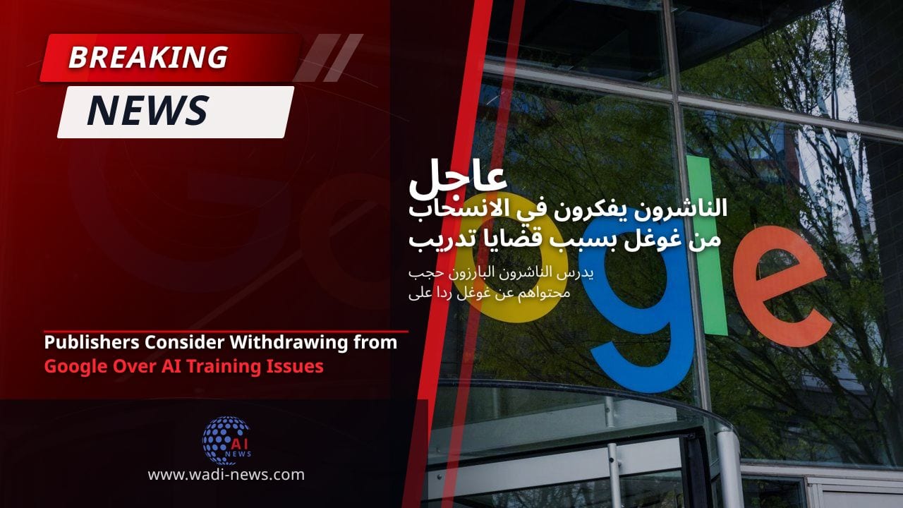 الناشرون يفكرون في الانسحاب من غوغل بسبب قضايا تدريب الذكاء الاصطناعي