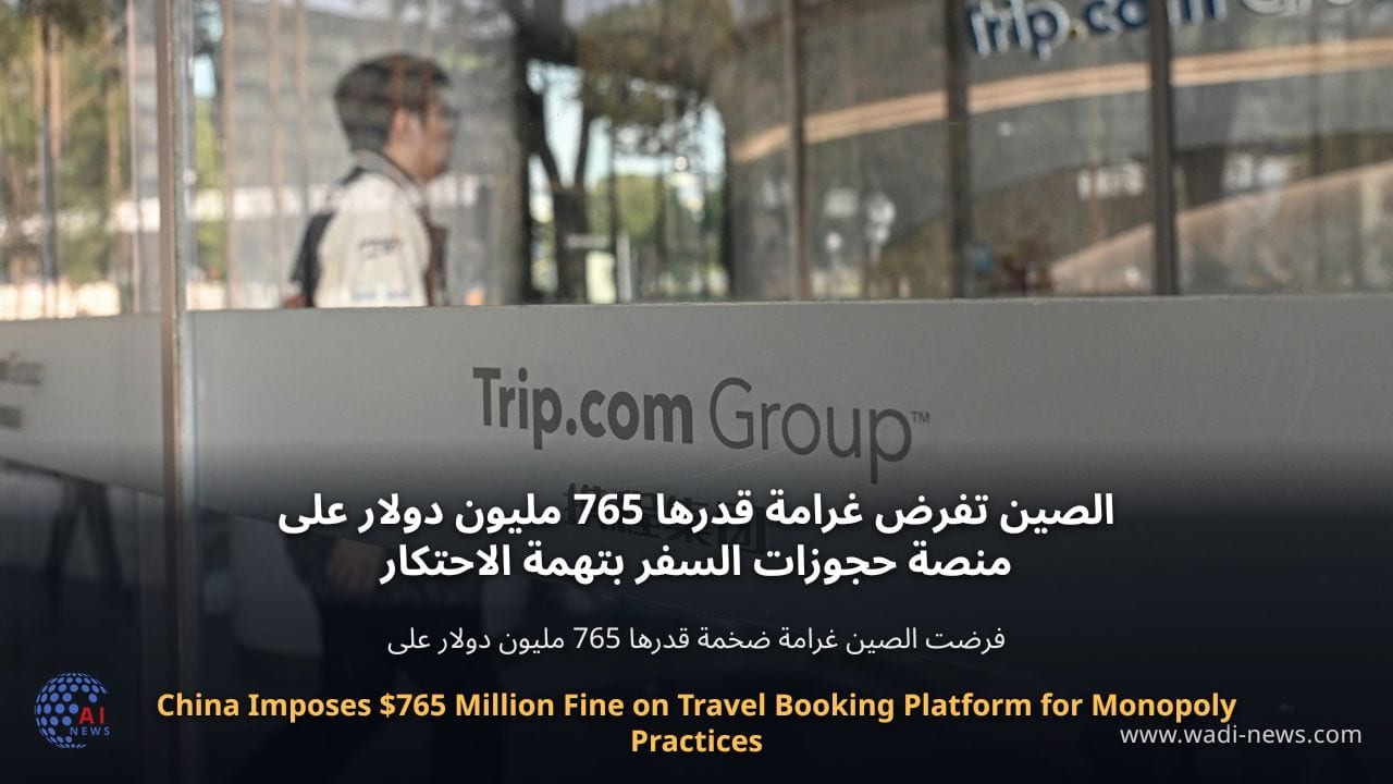 الصين تفرض غرامة قدرها 765 مليون دولار على منصة حجوزات السفر بتهمة الاحتكار