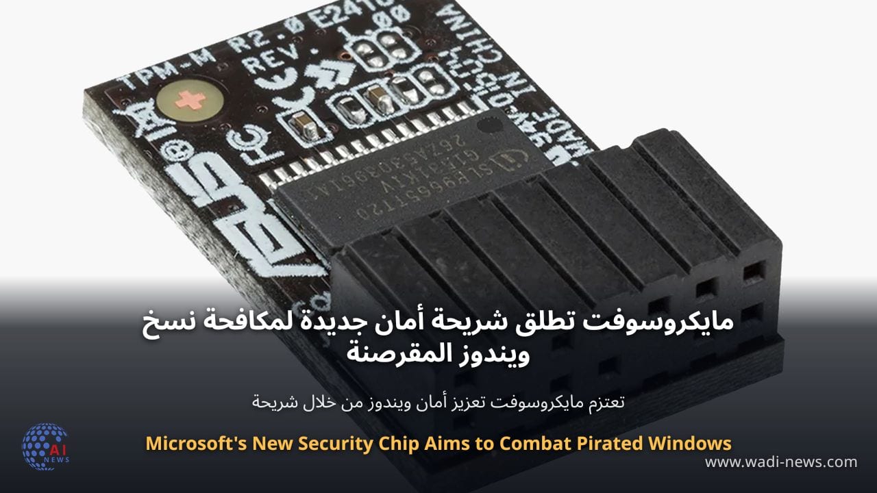 مايكروسوفت تطلق شريحة أمان جديدة لمكافحة نسخ ويندوز المقرصنة