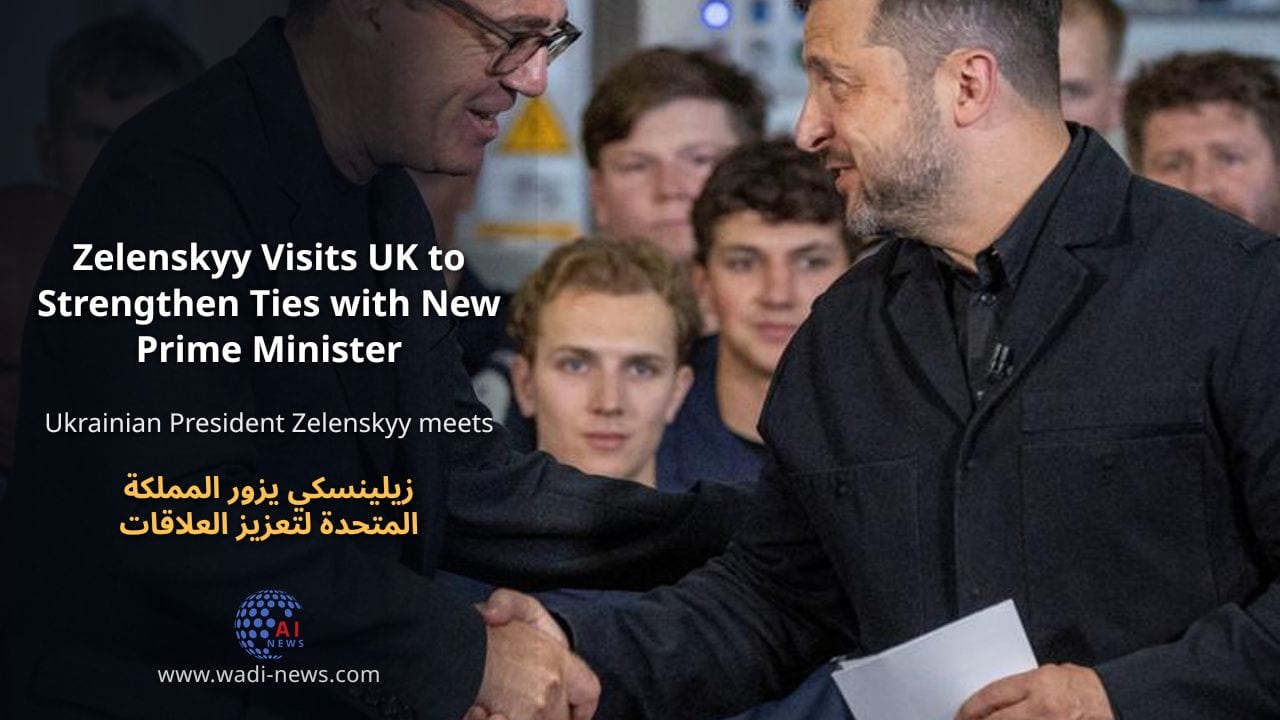 زيلينسكي يزور المملكة المتحدة لتعزيز العلاقات مع رئيس الوزراء الجديد