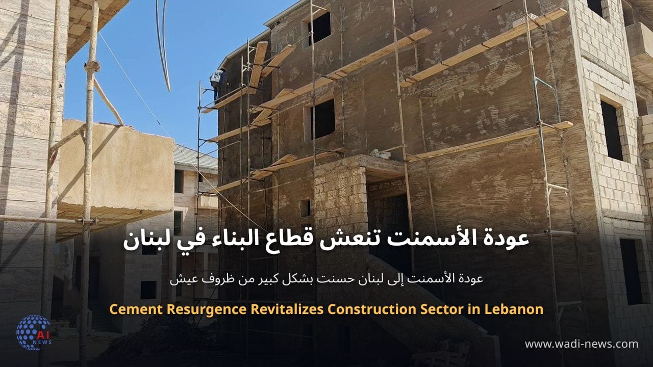 عودة الأسمنت تنعش قطاع البناء في لبنان