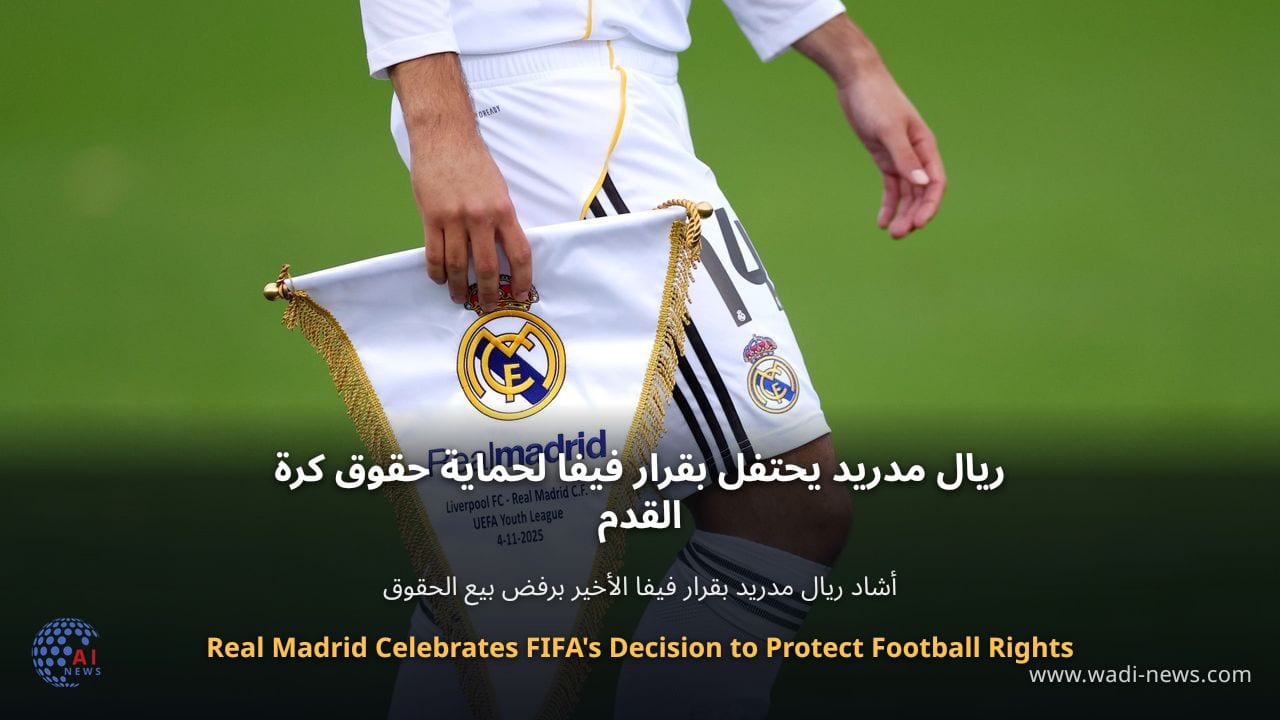 ريال مدريد يحتفل بقرار فيفا لحماية حقوق كرة القدم