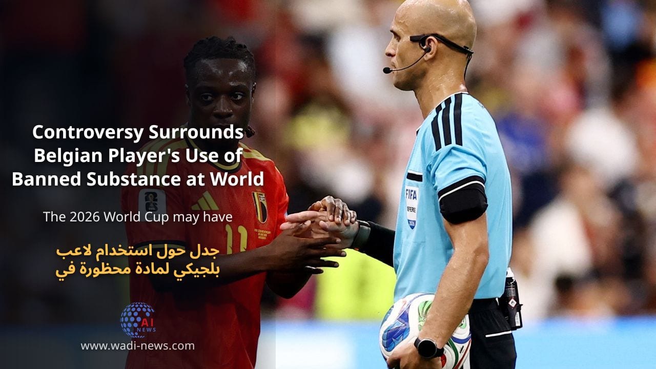 جدل حول استخدام لاعب بلجيكي لمادة محظورة في كأس العالم 2026
