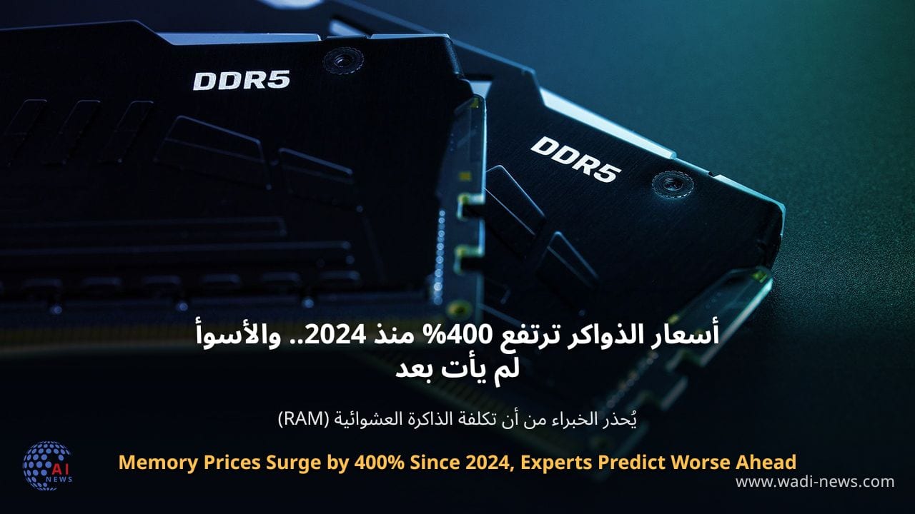 أسعار الذواكر ترتفع 400% منذ 2024.. والأسوأ لم يأت بعد