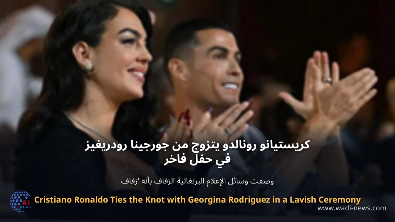 كريستيانو رونالدو يتزوج من جورجينا رودريغيز في حفل فاخر