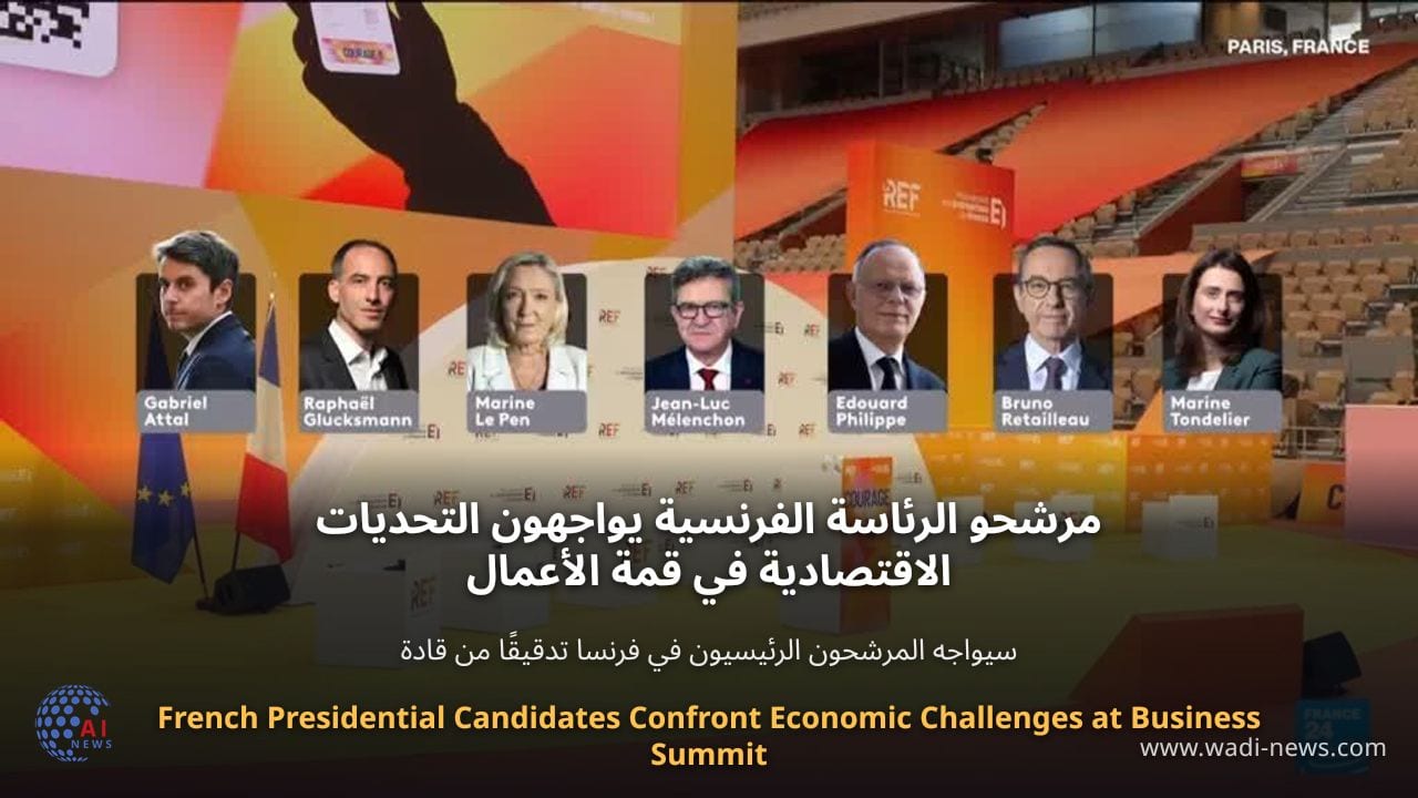مرشحو الرئاسة الفرنسية يواجهون التحديات الاقتصادية في قمة الأعمال