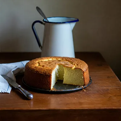 Que faire avec des restes de gâteau au yaourt ? un gateau au yaourt coupé sur une assiette