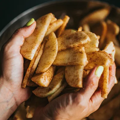 des pommes sur un plan de travail
