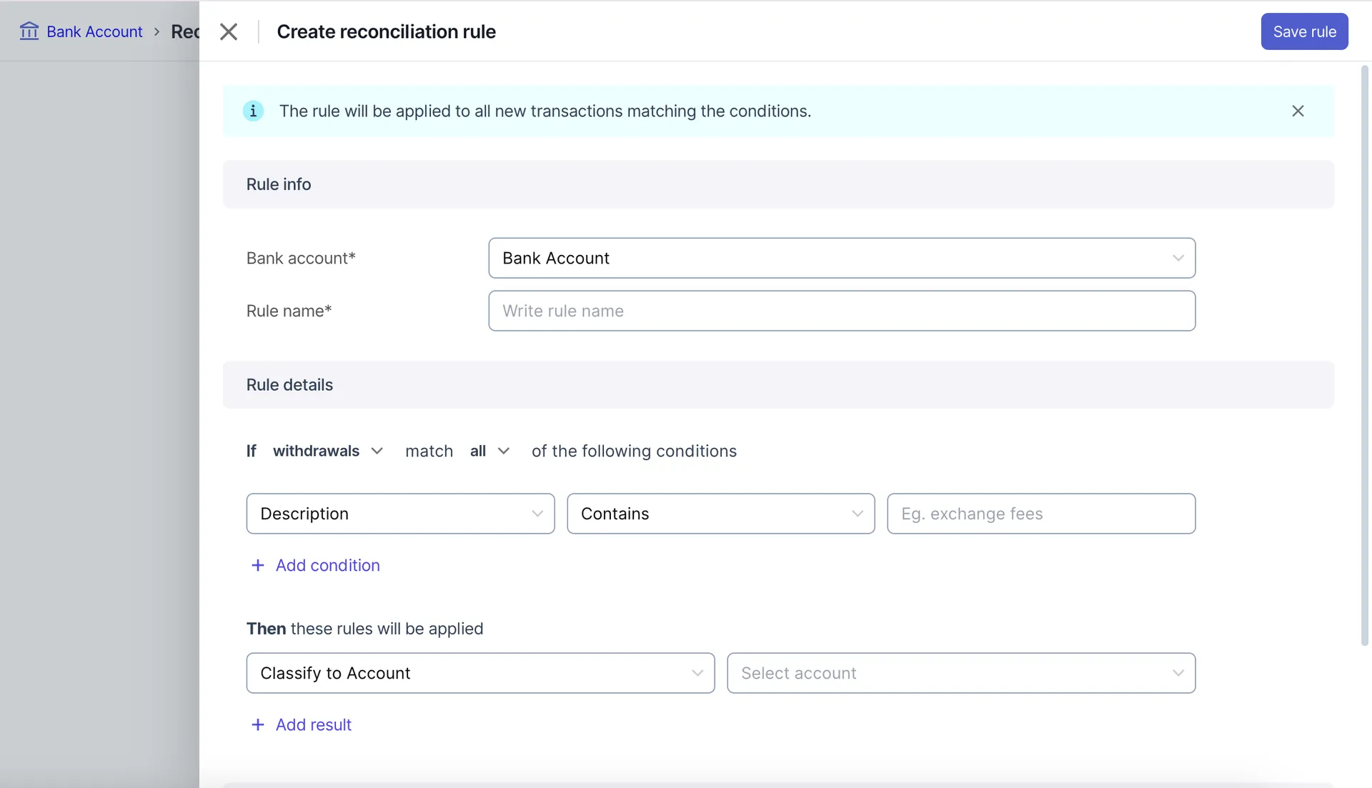 Smart Transaction Rules