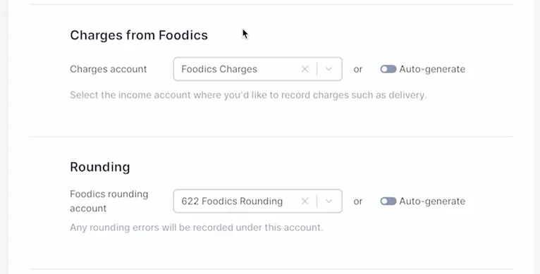 Configure Charges and Rounding