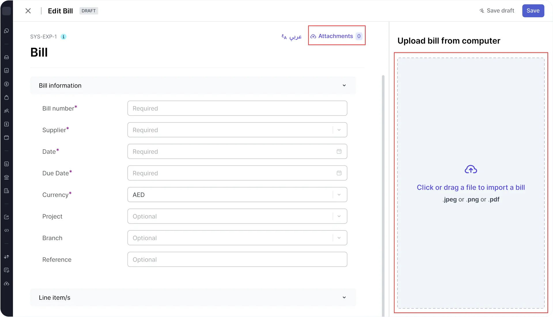 Auto-Fill a single Bill Details