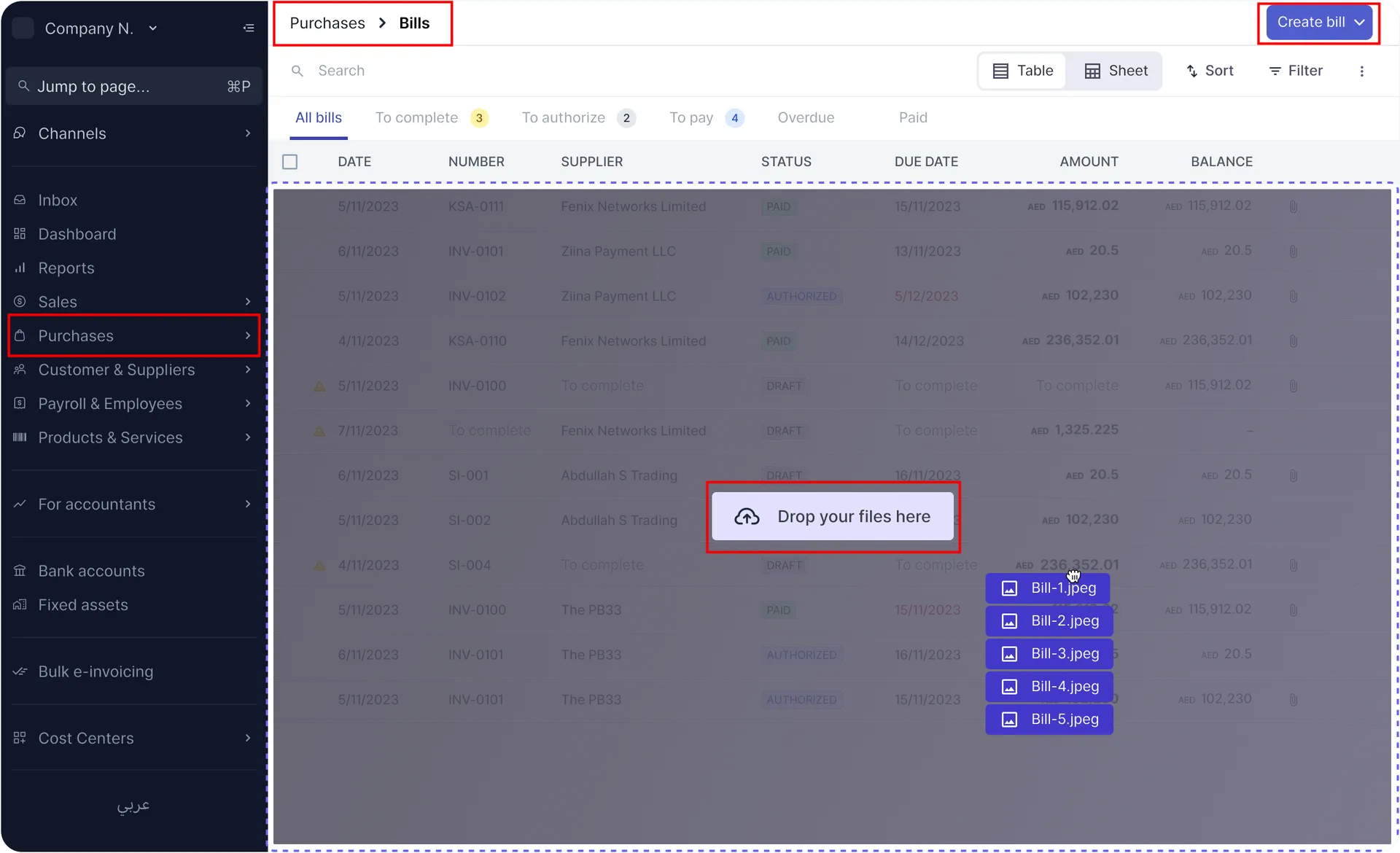 Auto-Fill Multiple Bills at Once
