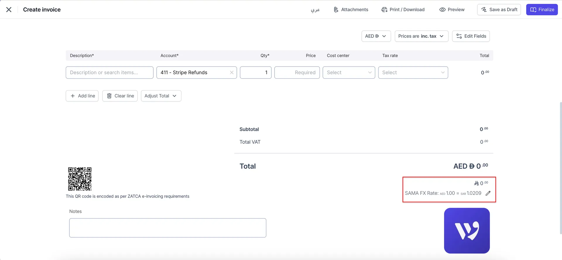 Editable Foreign Exchange (FX) Rates