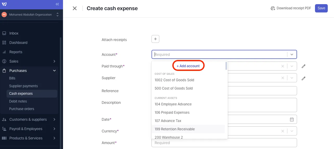 Quick Account Creation