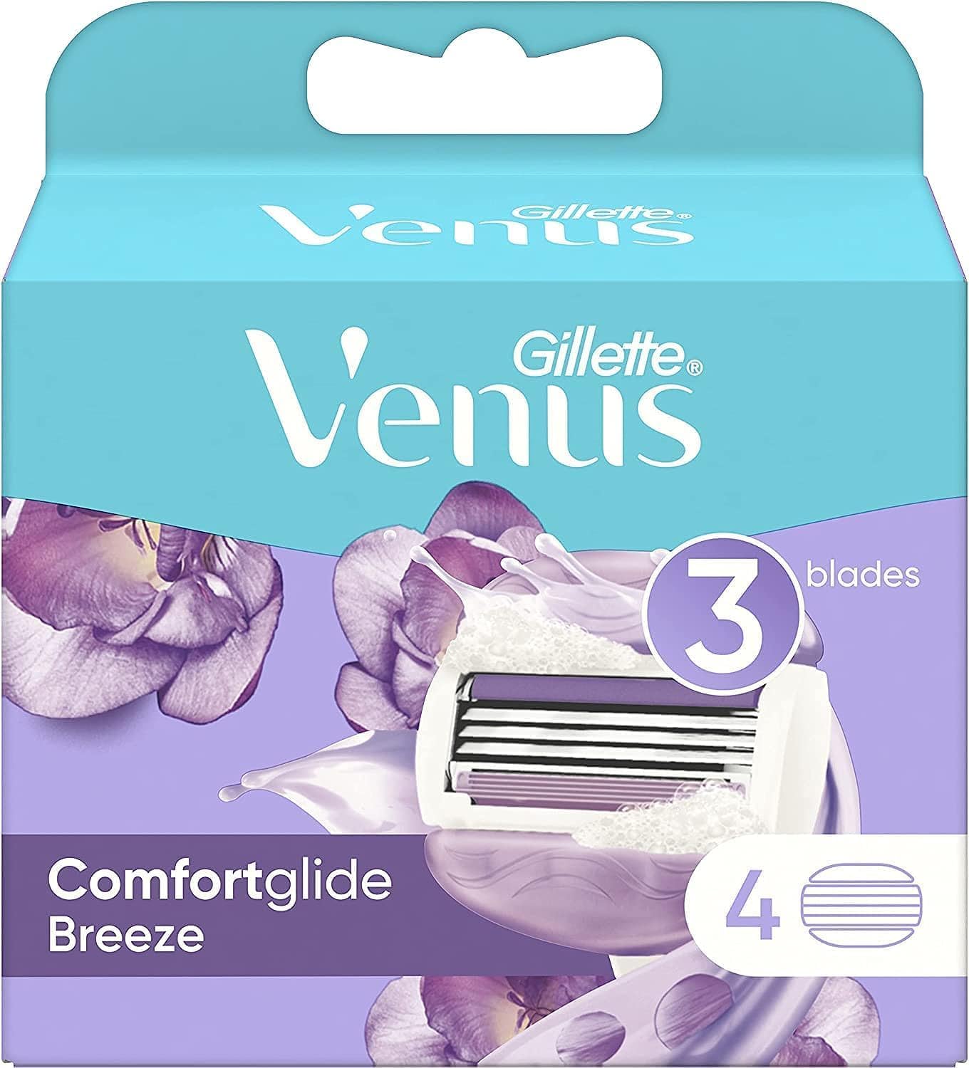 صورة منتج Gillette Venus Comfort Glide Breeze 3 Blades - Pack of 4