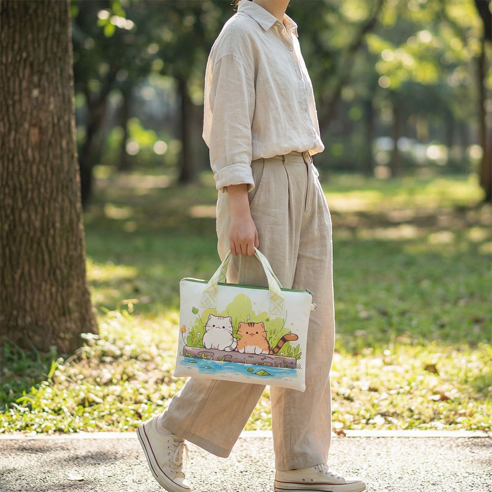 收納袋(鋪棉)(提把)(口袋) 縮圖 1