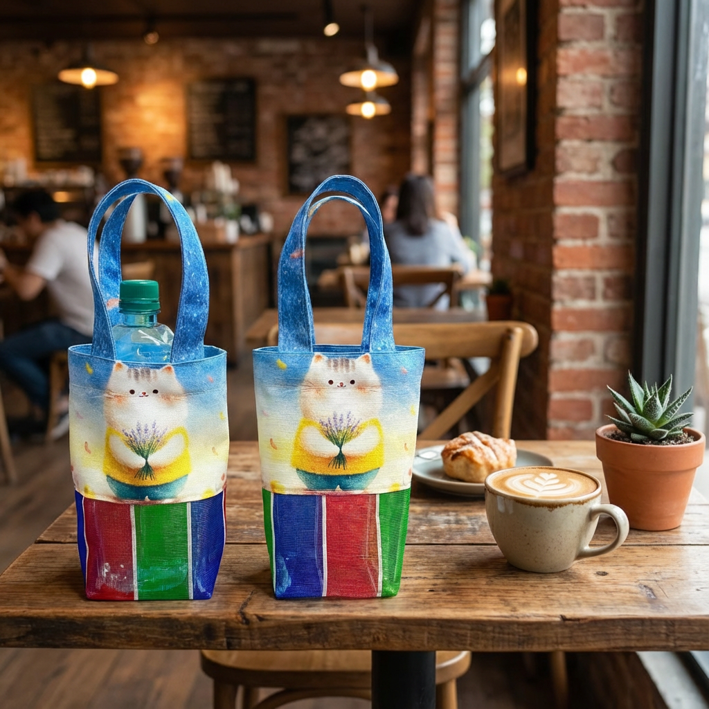 飲料袋(茄芷網布)(萬用小提袋) 縮圖 1