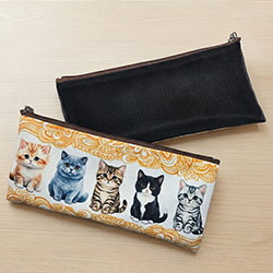 筆袋(扁形)(網布)