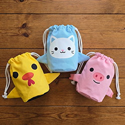 束口袋(束上面)(造型)(圓底)