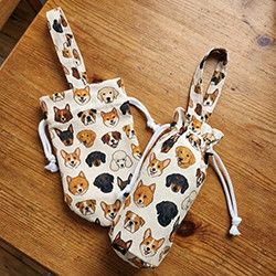 束口袋(束中間)(圓底)(單提把)