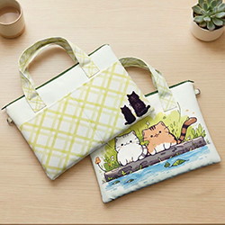 收納袋(鋪棉)(提把)(口袋)