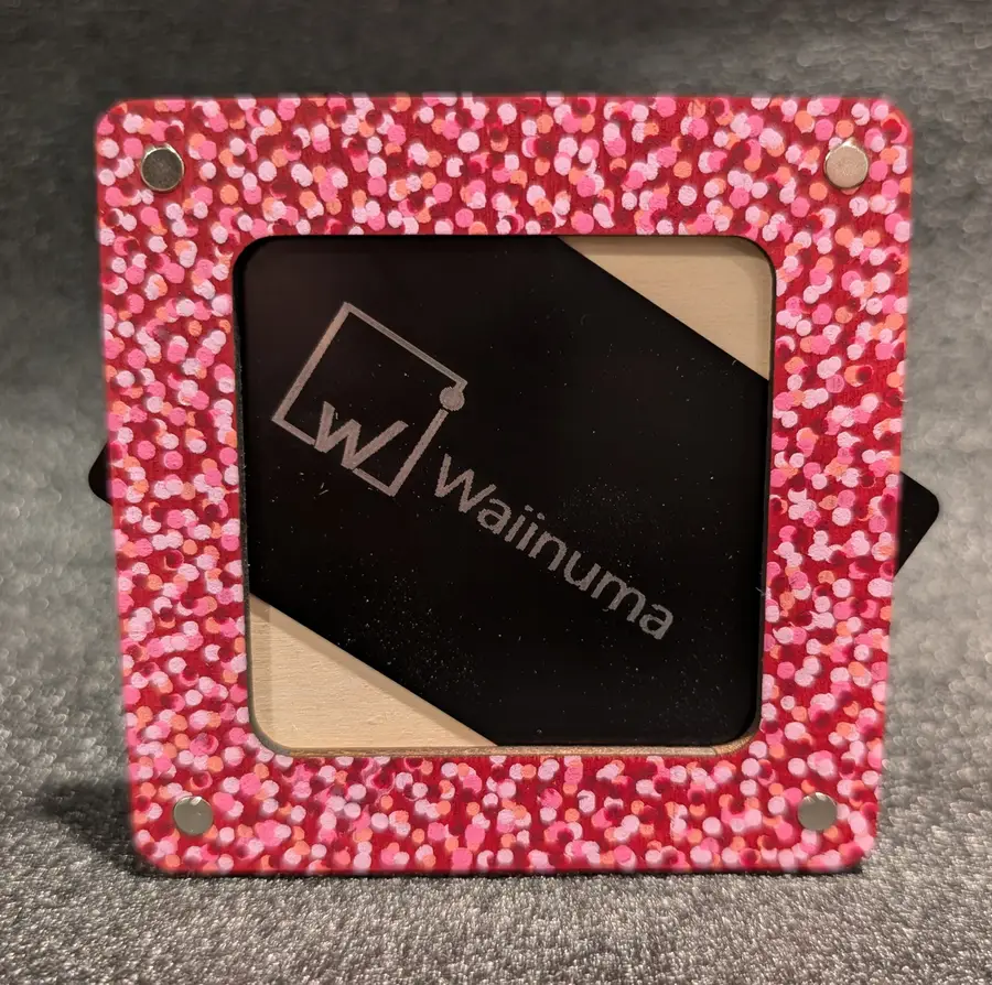 Cherry Red Dots - Wedding Edition frame - Waiinuma