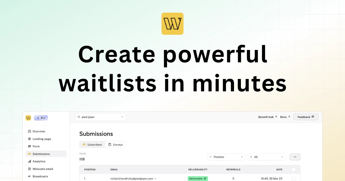 Show HN: Waitlister – The best software for creating product launch waitlists