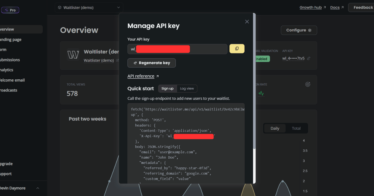 Waitlister REST API Now Available