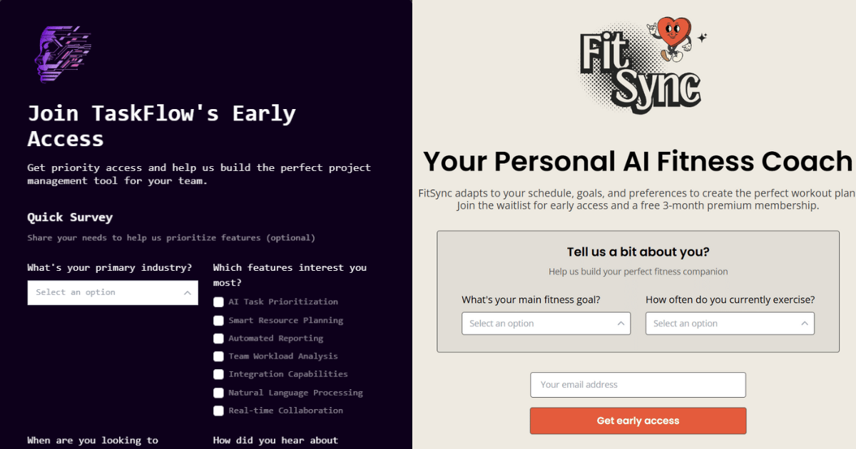 Pre-signup Surveys for Waitlists