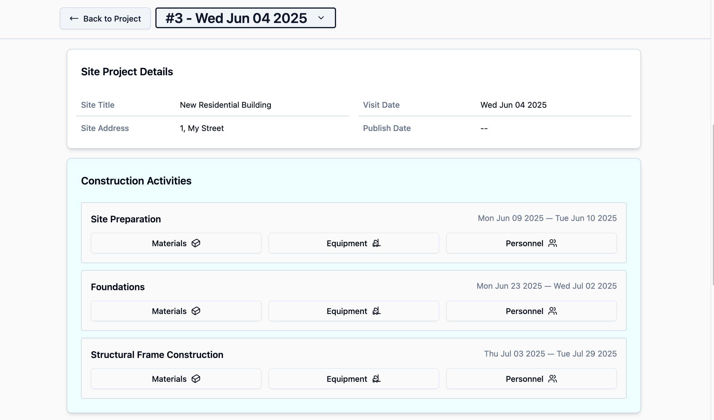 Activity app