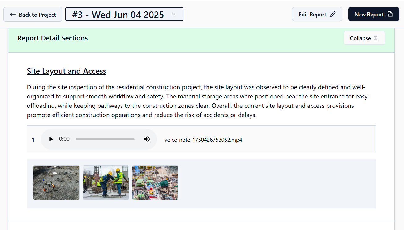 Detail Section App